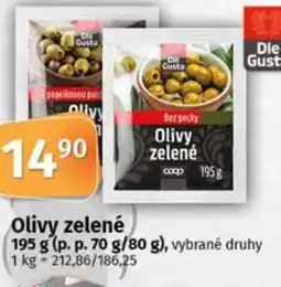 Coop Olivy zelené nabídka