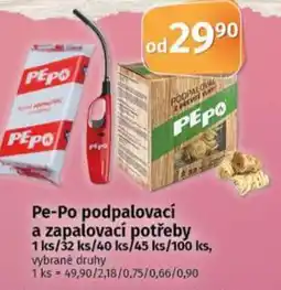 Coop Pe-Po podpalovací a zapalovací potřeby nabídka