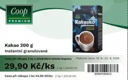 Coop Kakao Instantni granulované nabídka