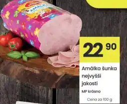 Kubík potraviny Amálka šunka nejvyšší jakosti nabídka