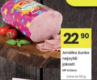 Kubík potraviny Amálka šunka nejvyšší jakosti nabídka