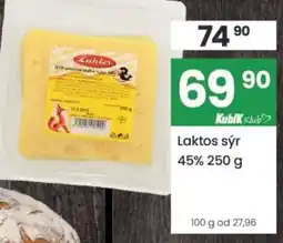 Kubík potraviny Laktos sýr 45% nabídka