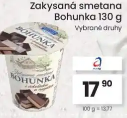 Kubík potraviny Zakysaná smetana Bohunka nabídka