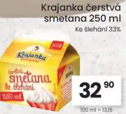 Kubík potraviny Krajanka čerstvá smetana nabídka
