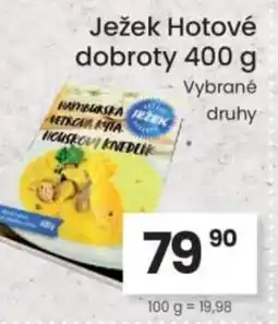 Kubík potraviny Ježek Hotové dobroty nabídka