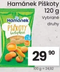 Kubík potraviny Hamánek Piškoty nabídka