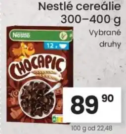 Kubík potraviny Nestlé cereálie nabídka