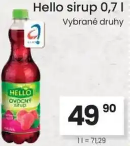 Kubík potraviny Hello sirup nabídka