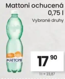 Kubík potraviny Mattoni ochucená nabídka