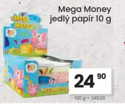 Kubík potraviny Mega Money jedlý papír nabídka