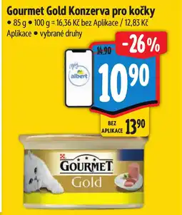 Albert Gourmet Gold Konzerva pro kočky nabídka
