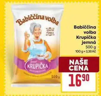 Billa Babiččina volba Krupička jemná 500 g nabídka