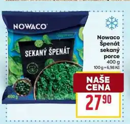 Billa Nowaco Špenát sekaný porce 400 g nabídka