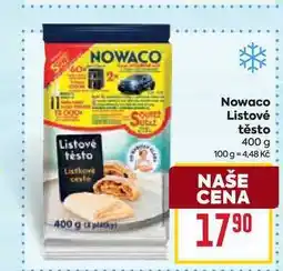 Billa Nowaco Listové těsto 400 g nabídka