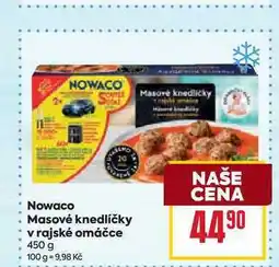 Billa Nowaco Masové knedlíčky v rajské omáčce 450 g nabídka