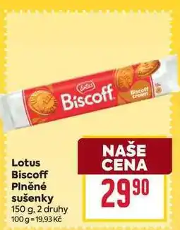 Billa Lotus Biscoff Plněné sušenky 150 g nabídka