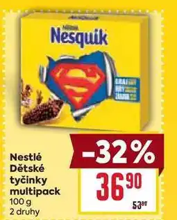 Billa Nestlé Dětské tyčinky multipack 100g nabídka