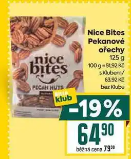 Billa Nice Bites Pekanové ořechy 125 g nabídka