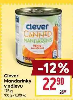 Billa Clever Mandarinky v nálevu 175 g nabídka