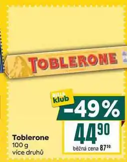 Billa Toblerone 100 g nabídka