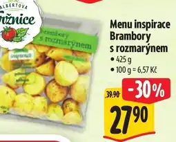 Albert Menu inspirace Brambory s rozmarýnem nabídka