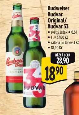 Albert Budweiser Budvar Original/ Budvar 33 nabídka