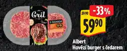 Albert Albert Hovězí burger s čedarem nabídka