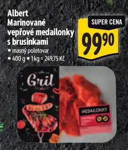 Albert Albert Marinované vepřové medailonky s brusinkami nabídka