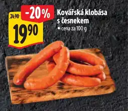Albert Kovářská klobása s česnekem nabídka