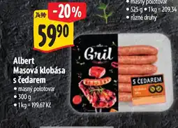 Albert Albert Masová klobása s čedarem nabídka