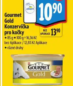 Albert Gourmet gold konzervička pro kočky nabídka