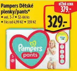 Albert Pampers dětské plenky nabídka