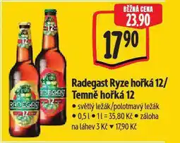 Albert Radegast temně hořká 12 nabídka