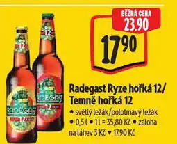 Albert Radegast ryze hořká 12 nabídka