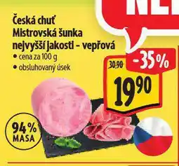 Albert Mistrovská šunka nejvyšší jakosti - vepřová nabídka