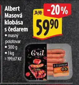 Albert Masová klobása s čedarem nabídka