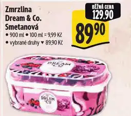 Albert Zmrzlina dream a co. smetanová nabídka