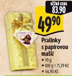Albert Pralinky s papírovou mašlí nabídka