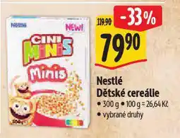 Albert Nestlé dětské cereálie nabídka