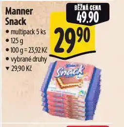Albert Manner snack nabídka