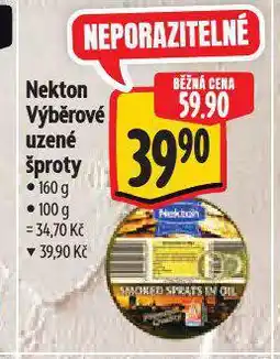 Albert Nekton výběrové uzené šproty nabídka