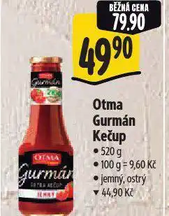 Albert Otma gurmán kečup nabídka