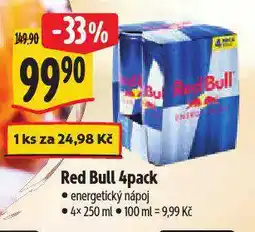 Albert Red bull 4pack nabídka
