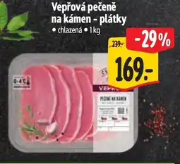 Albert Vepřová pečeně na kámen - plátky nabídka