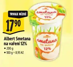 Albert Albert Smetana metana na vaření 12% nabídka