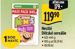 Albert Nestlé Dětské cereálie nabídka