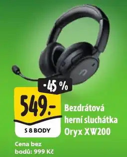 Albert Bezdrátová herní sluchátka Oryx XW200 nabídka