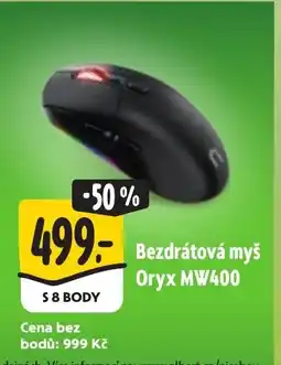 Albert Bezdrátová myš Oryx MW400 nabídka