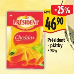 Albert PRÉSIDENT - plátky nabídka
