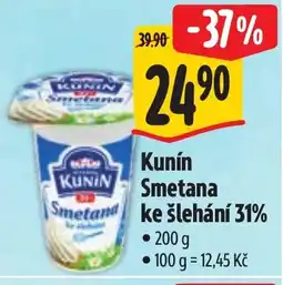 Albert Kunín Smetana ke šlehání 31% nabídka